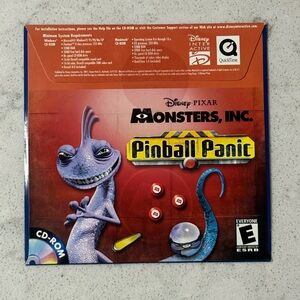 Monsters, Inc. Pinball Panic CD-ROM Game